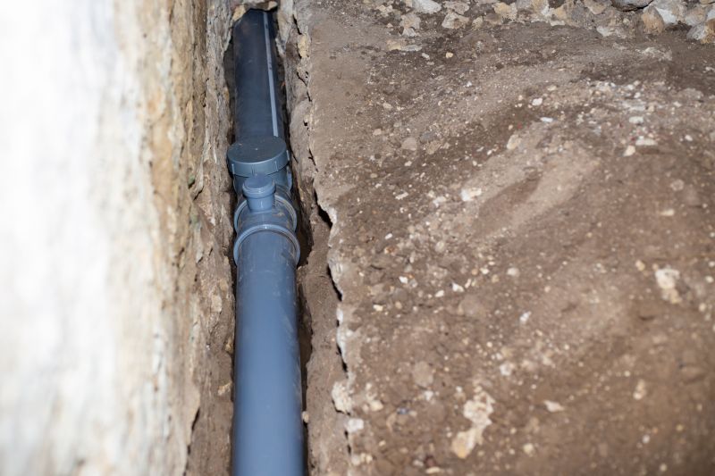 Excavation and Drain Installation